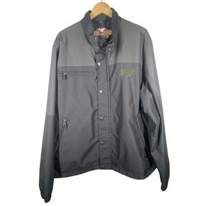 Harley-Davidson Womens XL Black Nylon Riding Jacket 97086-VM Moto Biker Coat